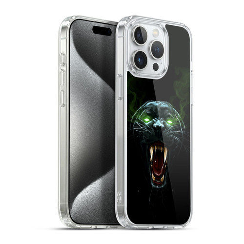 Christos Karapanos Horror 2 Dark Panther Soft Gel Case for Apple iPhone 15 Pro Max & MagSafe