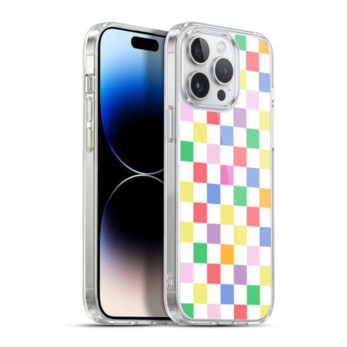 Ninola Colorful Geometric Checkered Soft Gel Case for Apple iPhone 13 Pro Max & MagSafe