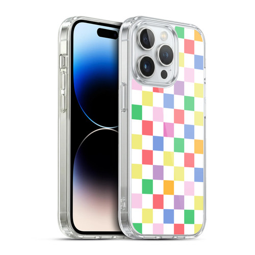 Ninola Colorful Geometric Checkered Soft Gel Case for Apple iPhone 13 Pro & MagSafe