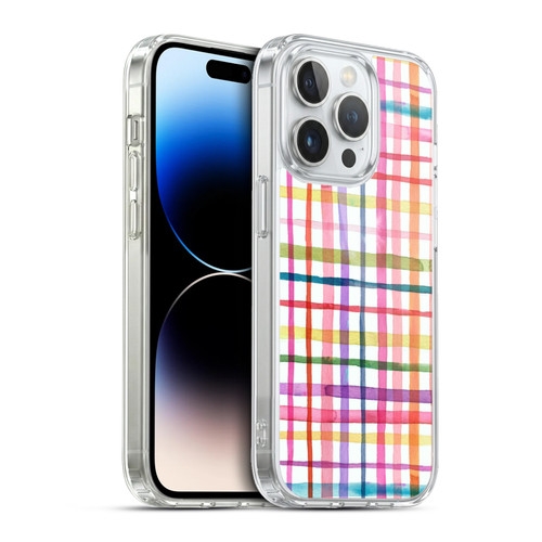 Ninola Colorful Geometric Summer Gingham Soft Gel Case for Apple iPhone 13 Pro & MagSafe
