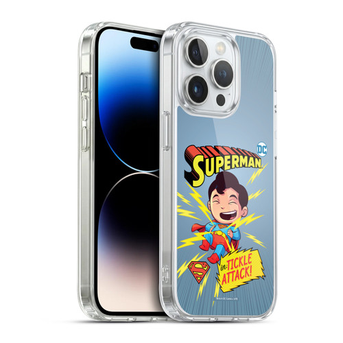 Super Friends DC Comics Toddlers Comic Covers Superman 2 Soft Gel Case for Apple iPhone 14 Pro & MagSafe