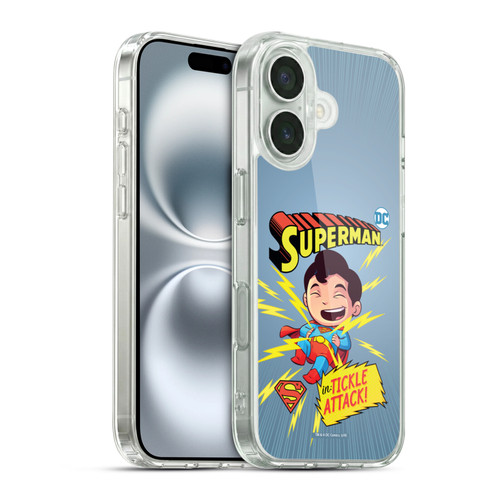 Super Friends DC Comics Toddlers Comic Covers Superman 2 Soft Gel Case for Apple iPhone 16 & MagSafe