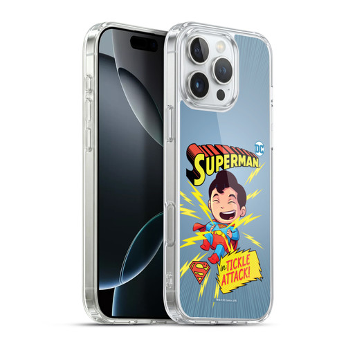 Super Friends DC Comics Toddlers Comic Covers Superman 2 Soft Gel Case for Apple iPhone 16 Pro Max & MagSafe