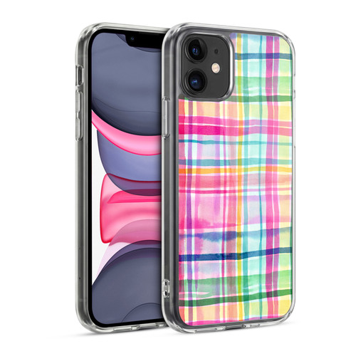 Ninola Colorful Summer Checks Soft Gel Case for Apple iPhone 11