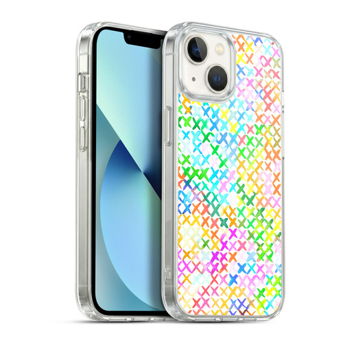 Ninola Colorful Summer Crosstitch Soft Gel Case for Apple iPhone 13