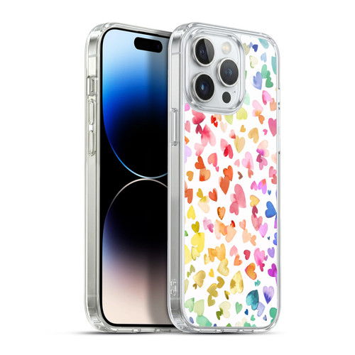 Ninola Colorful Valentines Hearts Soft Gel Case for Apple iPhone 13 Pro Max & MagSafe