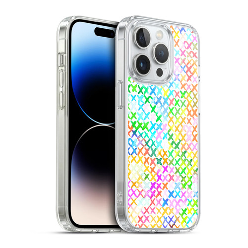 Ninola Colorful Summer Crosstitch Soft Gel Case for Apple iPhone 13 Pro & MagSafe