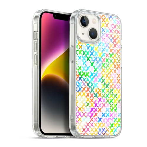 Ninola Colorful Summer Crosstitch Soft Gel Case for Apple iPhone 14