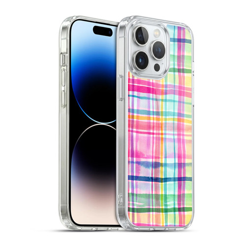 Ninola Colorful Summer Checks Soft Gel Case for Apple iPhone 14 Pro Max & MagSafe