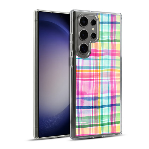 Ninola Colorful Summer Checks Soft Gel Case for Samsung Galaxy S23 Ultra 5G & MagSafe