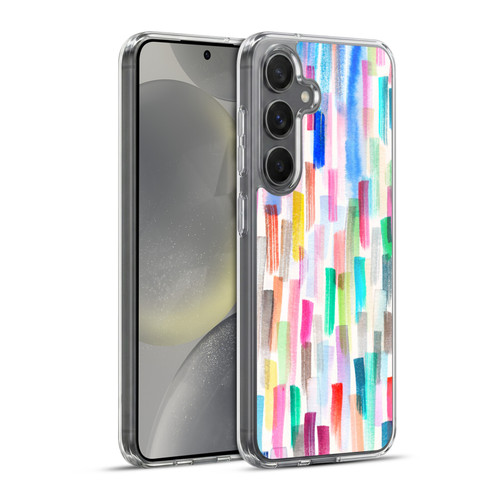 Ninola Colorful Brushstrokes Multi Soft Gel Case for Samsung Galaxy S24+ 5G & MagSafe