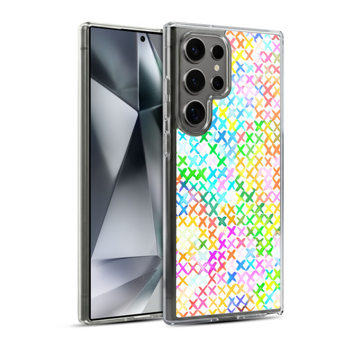 Ninola Colorful Summer Crosstitch Soft Gel Case for Samsung Galaxy S24 Ultra 5G & MagSafe