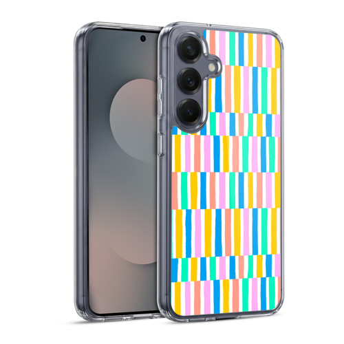 Ninola Colorful Color Block Summer Soft Gel Case for Samsung Galaxy S25 & MagSafe
