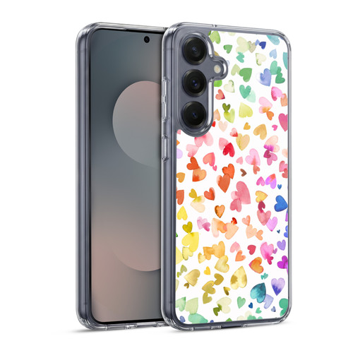 Ninola Colorful Valentines Hearts Soft Gel Case for Samsung Galaxy S25 & MagSafe