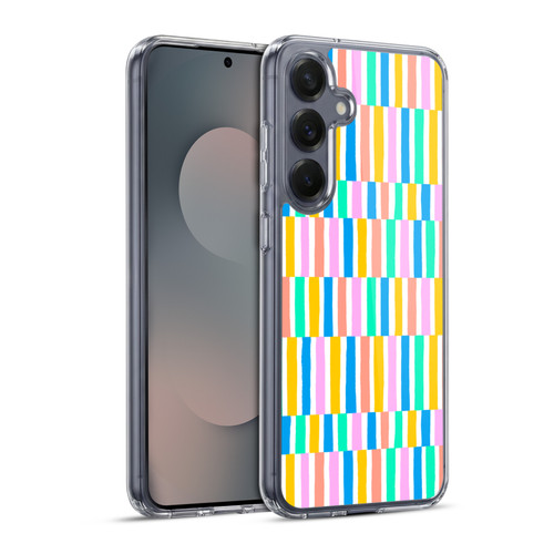 Ninola Colorful Color Block Summer Soft Gel Case for Samsung Galaxy S25+ & MagSafe