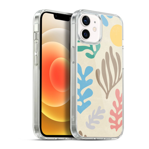 Ninola Freeform Patterns Artistic Modern Leaves Soft Gel Case for Apple iPhone 12 / iPhone 12 Pro & MagSafe