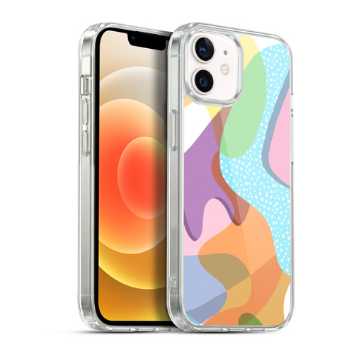 Ninola Freeform Patterns Shapes In Color Soft Gel Case for Apple iPhone 12 / iPhone 12 Pro & MagSafe