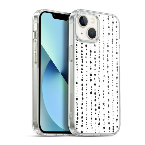Ninola Freeform Patterns Boho Dots Stripes Soft Gel Case for Apple iPhone 13