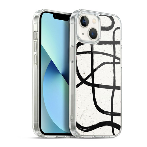 Ninola Freeform Patterns Scandinavian Marker Soft Gel Case for Apple iPhone 13