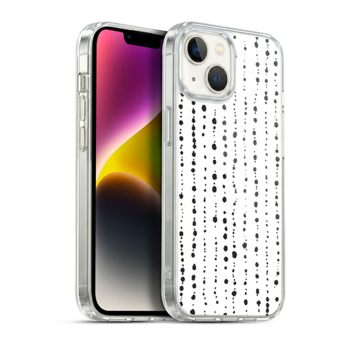 Ninola Freeform Patterns Boho Dots Stripes Soft Gel Case for Apple iPhone 14