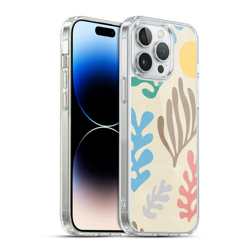 Ninola Freeform Patterns Artistic Modern Leaves Soft Gel Case for Apple iPhone 14 Pro Max & MagSafe