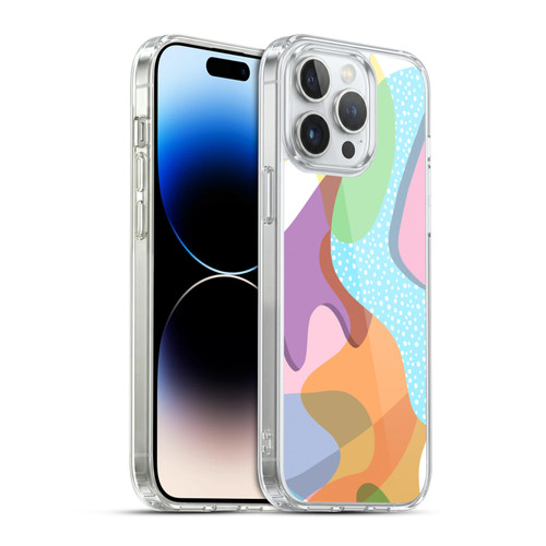 Ninola Freeform Patterns Shapes In Color Soft Gel Case for Apple iPhone 14 Pro Max & MagSafe