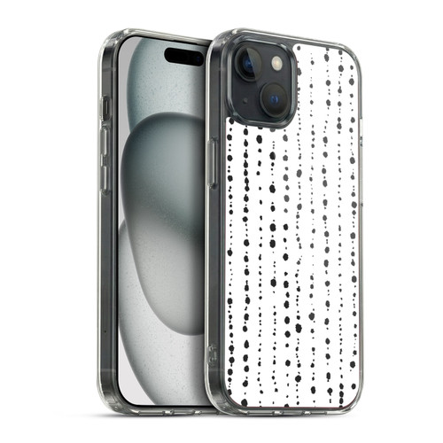 Ninola Freeform Patterns Boho Dots Stripes Soft Gel Case for Apple iPhone 15 Plus & MagSafe