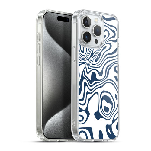 Ninola Freeform Patterns Trippy Circular Shapes Soft Gel Case for Apple iPhone 15 Pro Max & MagSafe