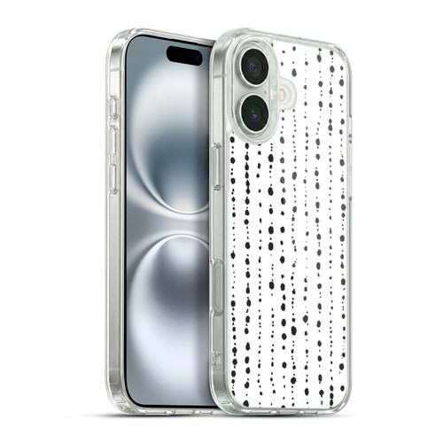 Ninola Freeform Patterns Boho Dots Stripes Soft Gel Case for Apple iPhone 16 Plus & MagSafe