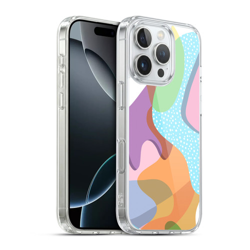 Ninola Freeform Patterns Shapes In Color Soft Gel Case for Apple iPhone 16 Pro & MagSafe