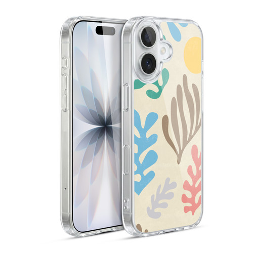 Ninola Freeform Patterns Artistic Modern Leaves Soft Gel Case for Apple iPhone 17