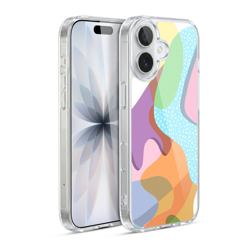 Ninola Freeform Patterns Shapes In Color Soft Gel Case for Apple iPhone 17