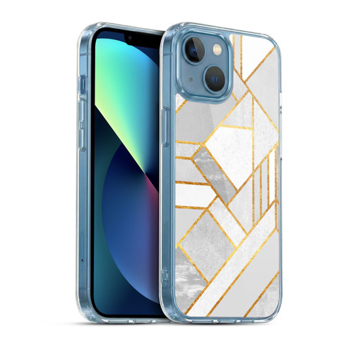Elisabeth Fredriksson Geometric Design And Pattern Gold City Soft Gel Case for Apple iPhone 13 Mini & MagSafe