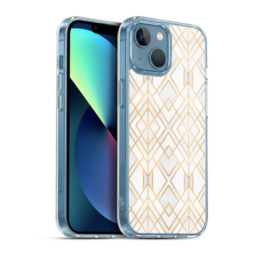 Elisabeth Fredriksson Geometric Design And Pattern Golden Geo Soft Gel Case for Apple iPhone 13 Mini & MagSafe