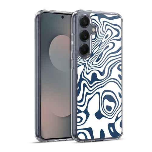 Ninola Freeform Patterns Trippy Circular Shapes Soft Gel Case for Samsung Galaxy S25+ & MagSafe