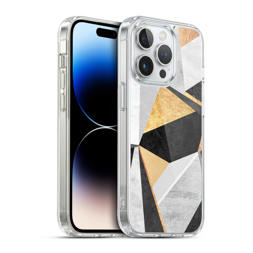 Elisabeth Fredriksson Geometric Design And Pattern Geometry Gold Soft Gel Case for Apple iPhone 13 Pro & MagSafe