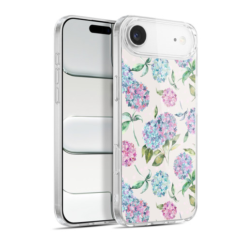 Ninola Pastel Beautiful Floral Magic Hydrangea Soft Gel Case for Apple iPhone 17 Air