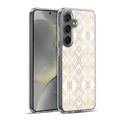 Elisabeth Fredriksson Geometric Design And Pattern Golden Geo Soft Gel Case for Samsung Galaxy S24+ 5G & MagSafe
