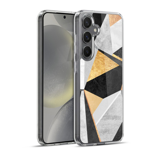 Elisabeth Fredriksson Geometric Design And Pattern Geometry Gold Soft Gel Case for Samsung Galaxy S24+ 5G & MagSafe