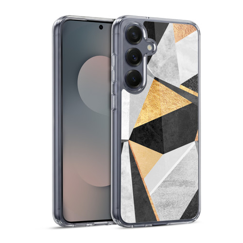 Elisabeth Fredriksson Geometric Design And Pattern Geometry Gold Soft Gel Case for Samsung Galaxy S25 & MagSafe