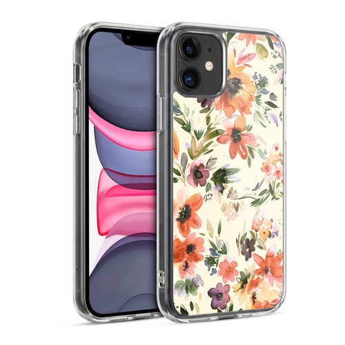 Ninola Spring Floral Painterly Flowers Soft Gel Case for Apple iPhone 11
