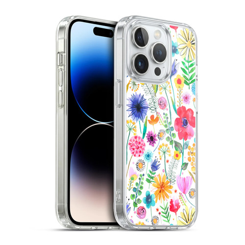 Ninola Spring Floral Flowers Garden Soft Gel Case for Apple iPhone 13 Pro & MagSafe
