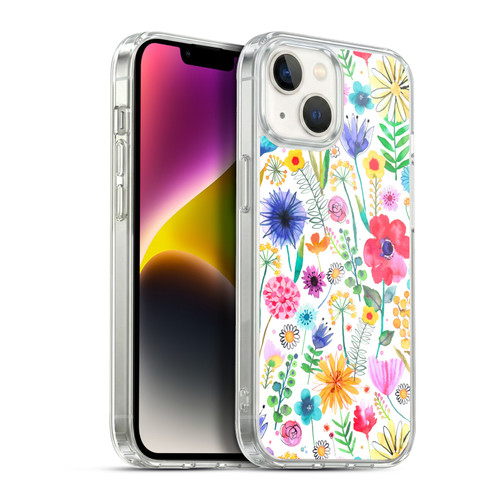 Ninola Spring Floral Flowers Garden Soft Gel Case for Apple iPhone 14