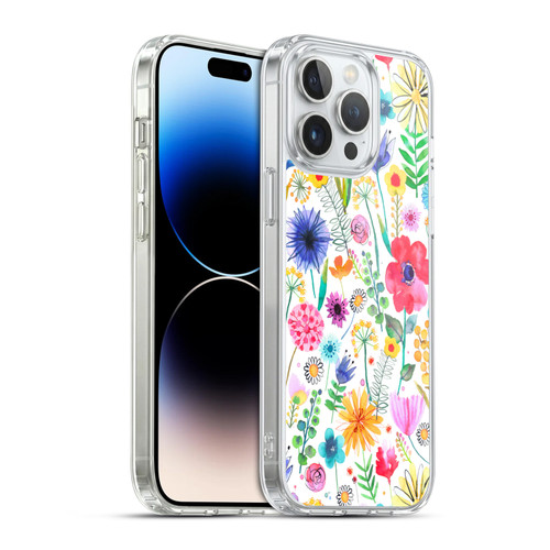 Ninola Spring Floral Flowers Garden Soft Gel Case for Apple iPhone 14 Pro Max & MagSafe