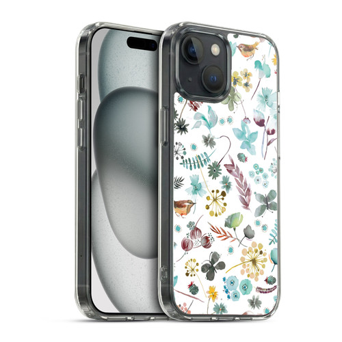 Ninola Spring Floral Butterfly Nature Soft Gel Case for Apple iPhone 15 & MagSafe