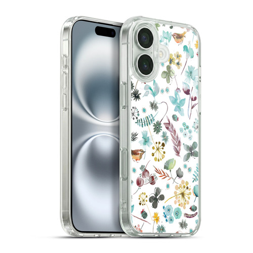 Ninola Spring Floral Butterfly Nature Soft Gel Case for Apple iPhone 16 Plus & MagSafe