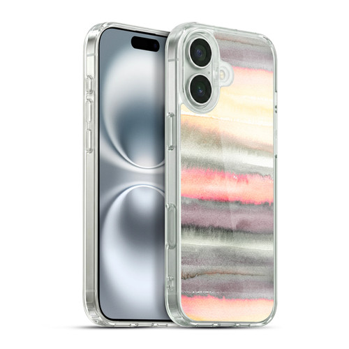 Ninola Watercolor Patterns Gradient Summer Soft Gel Case for Apple iPhone 16 Plus & MagSafe
