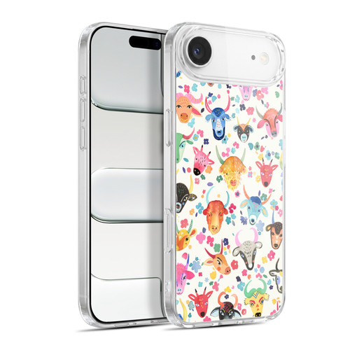 Ninola Watercolor Patterns Cute Ox Farm Soft Gel Case for Apple iPhone 17 Air