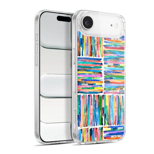 Ninola Watercolor Patterns Handpainted Stripes Soft Gel Case for Apple iPhone 17 Air