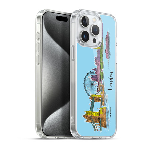 P.D. Moreno City Sketches London Soft Gel Case for Apple iPhone 15 Pro Max & MagSafe